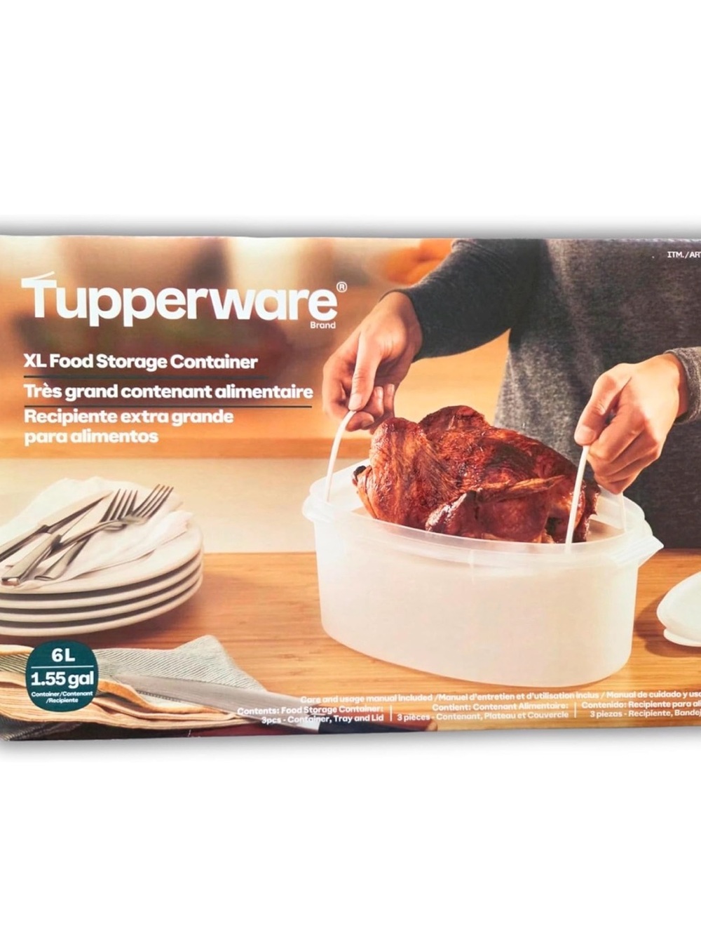 Tupperware Ham Container - like new